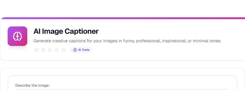 AI Image Captioner — Perfect Captions for Every Photo